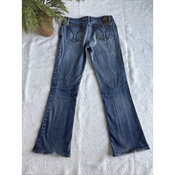 Miss Sixty 60 Vintage Y2K Blue Denim Extra Low Rise Flare Jeans Size 30 - Picture 7 of 9